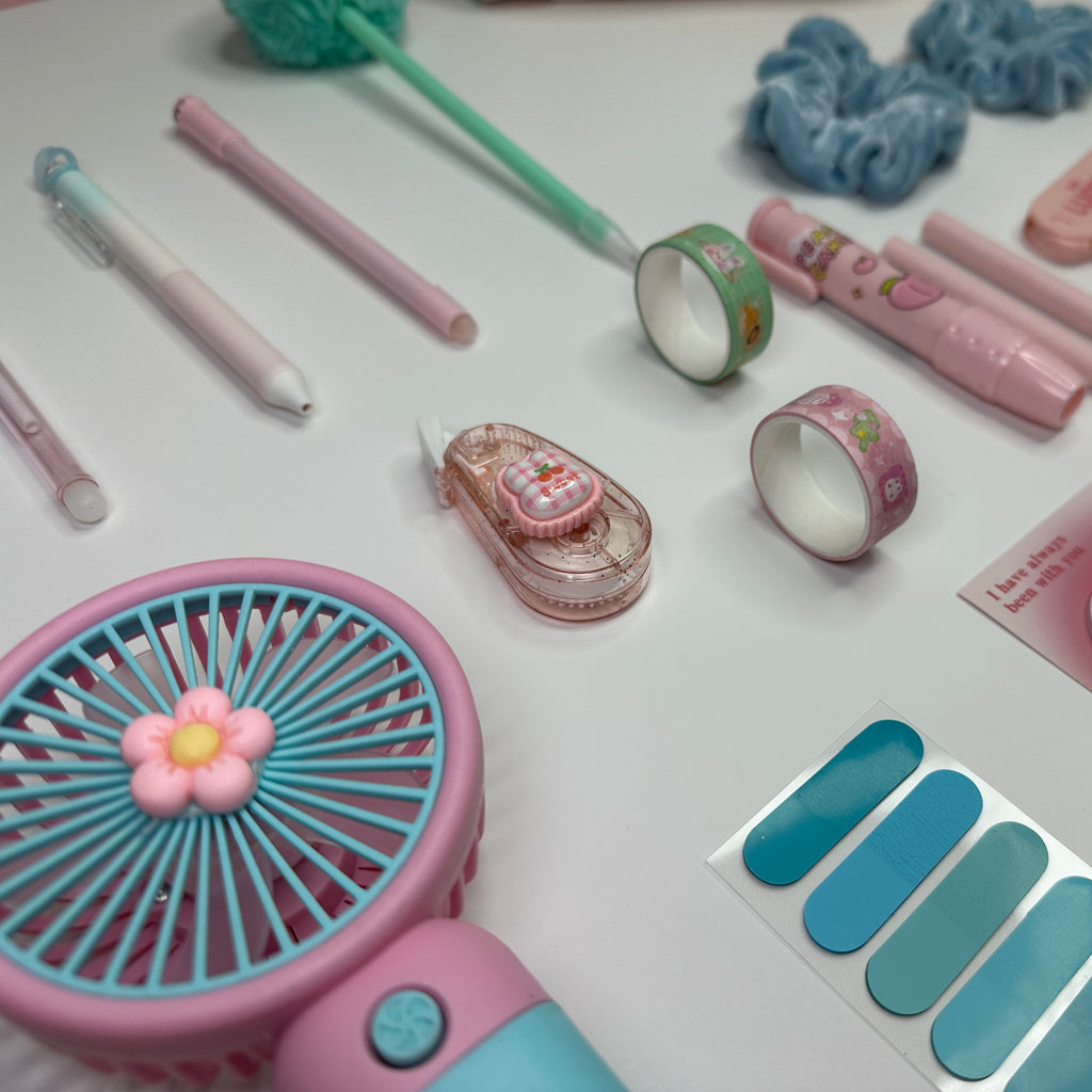Sunny Bunny Kawaii Pink & Mint Stationery Gift Box Set