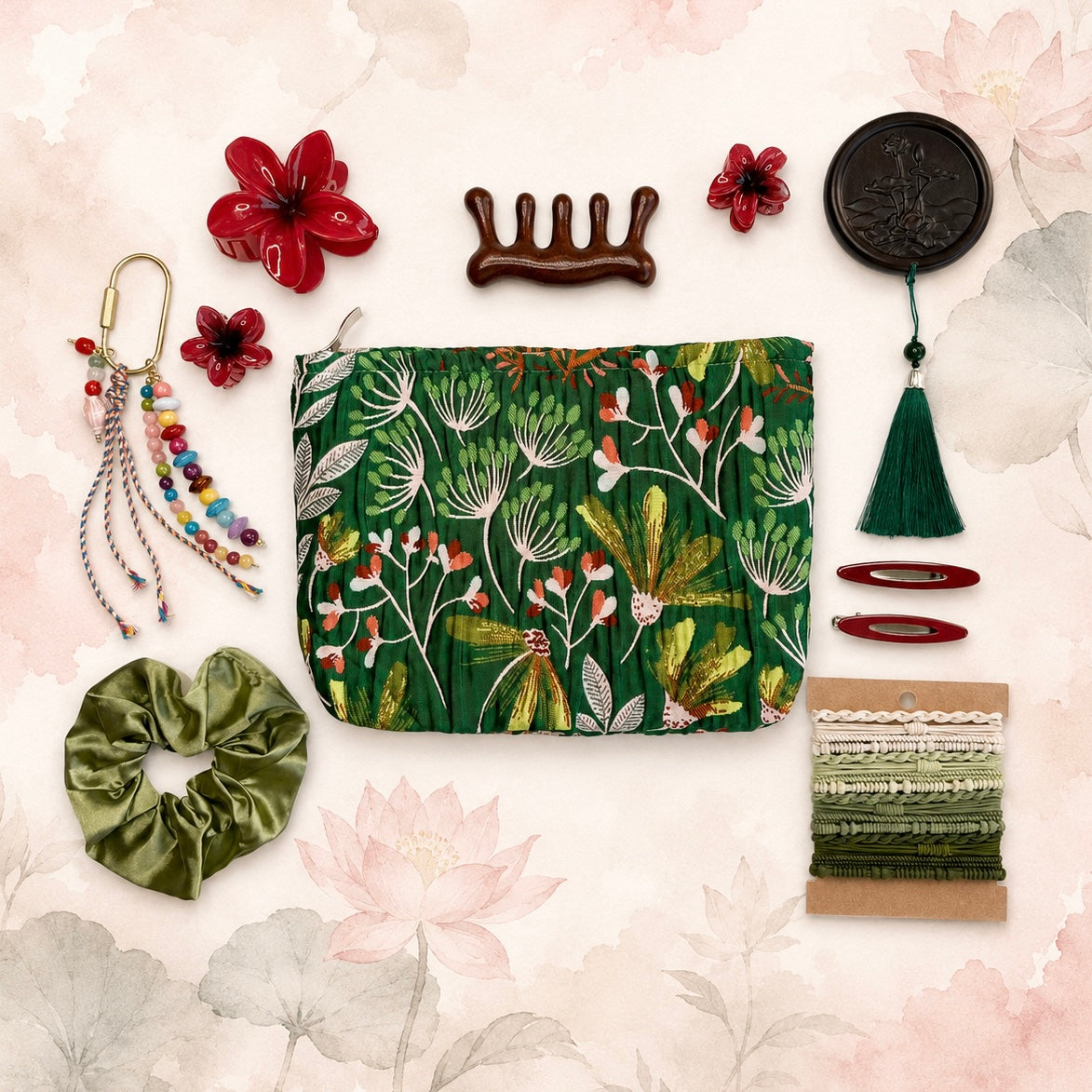 White Lotus | Hair Accessories Self-Care Gift Set