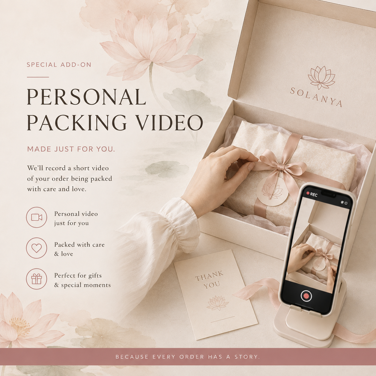 Personalized Packing Video — Get Your Order Featured on Social Media 🎥