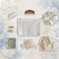 Ivory Heirloom| Hair Accessories & Cosmetic Pouch Gift Set
