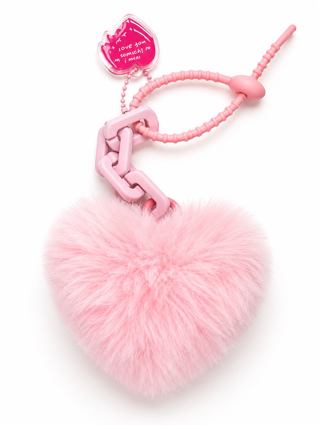 Puffy Heart Bag Charms