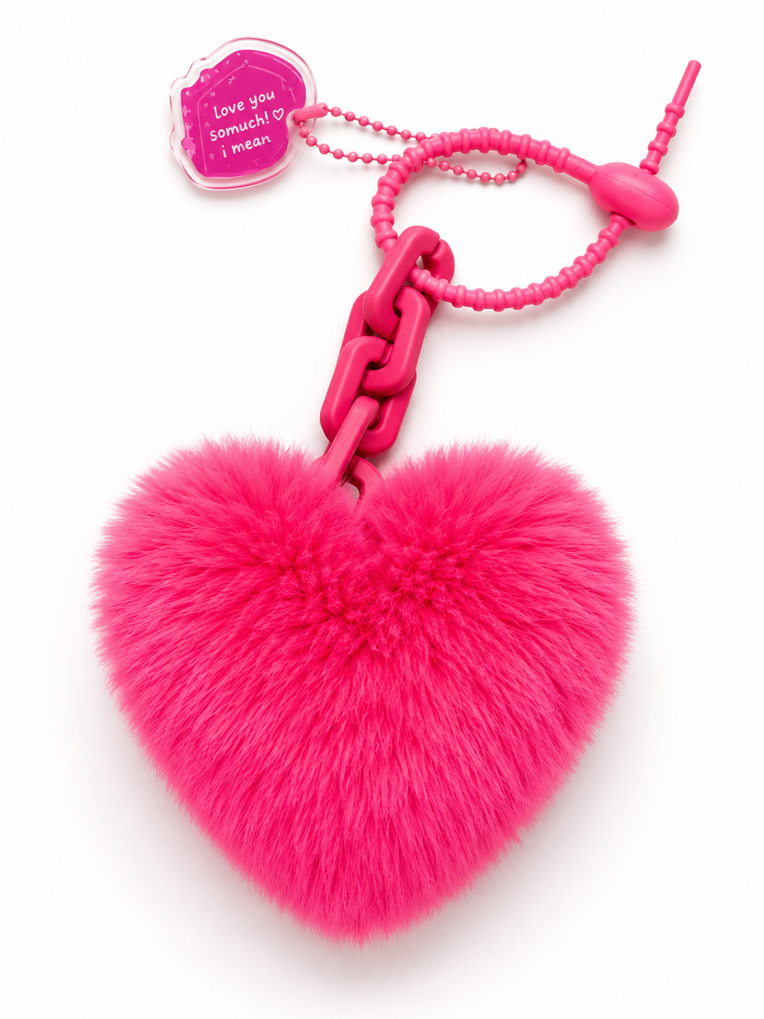 Puffy Heart Bag Charms