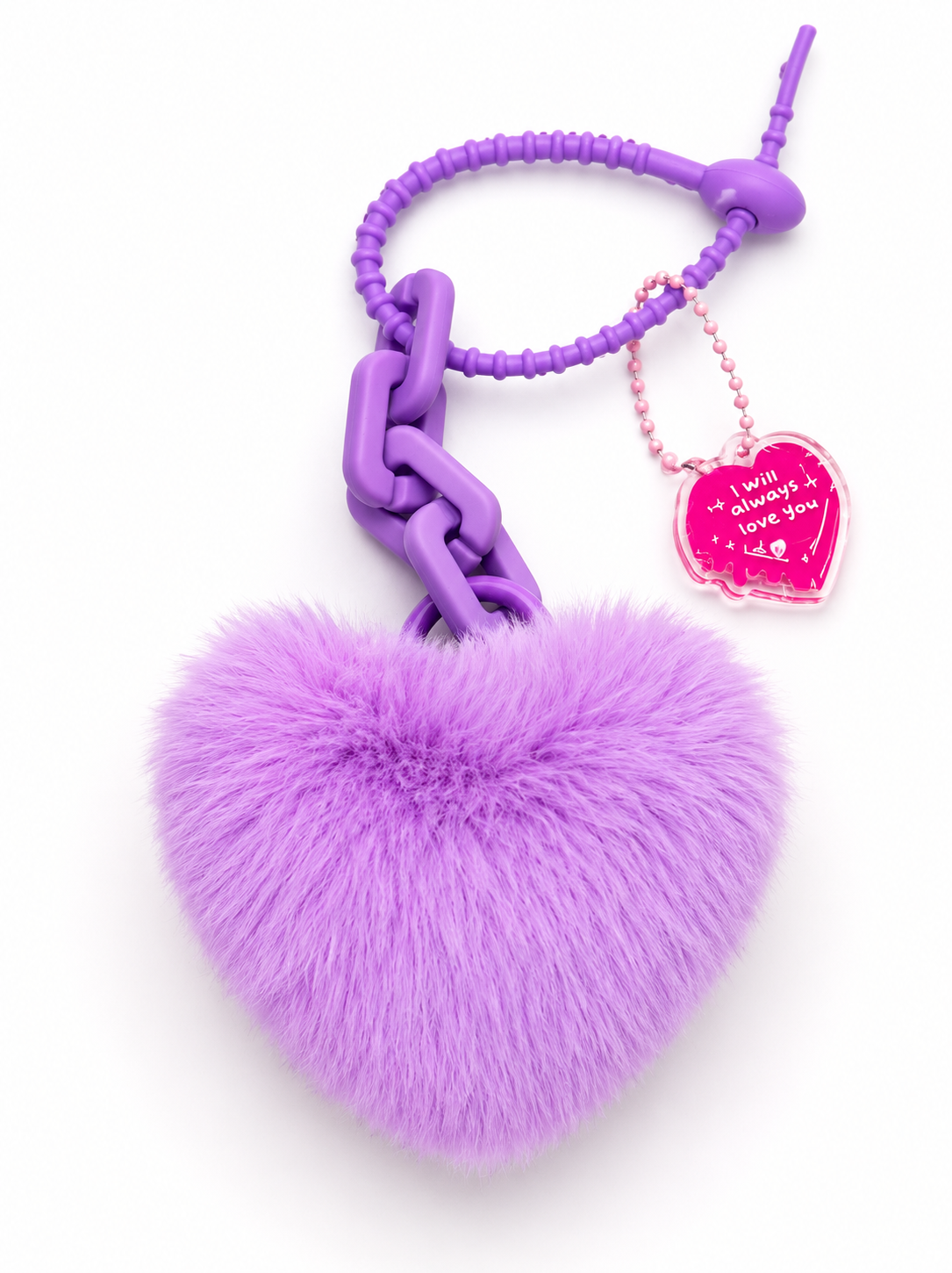Puffy Heart Bag Charms