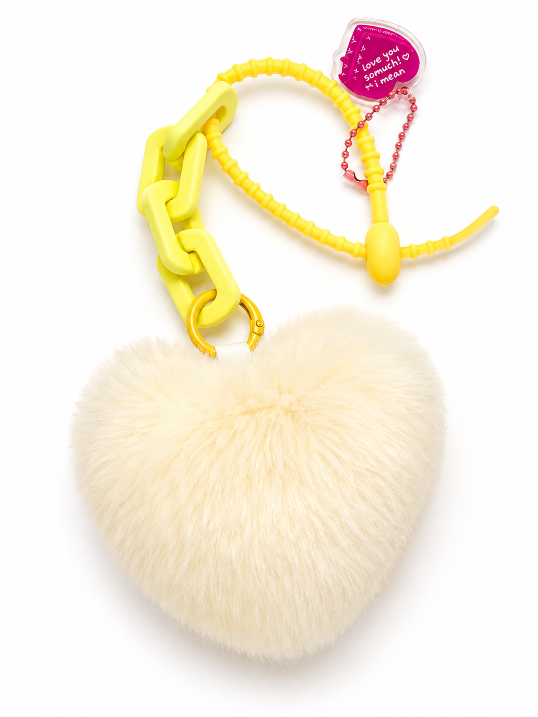 Puffy Heart Bag Charms