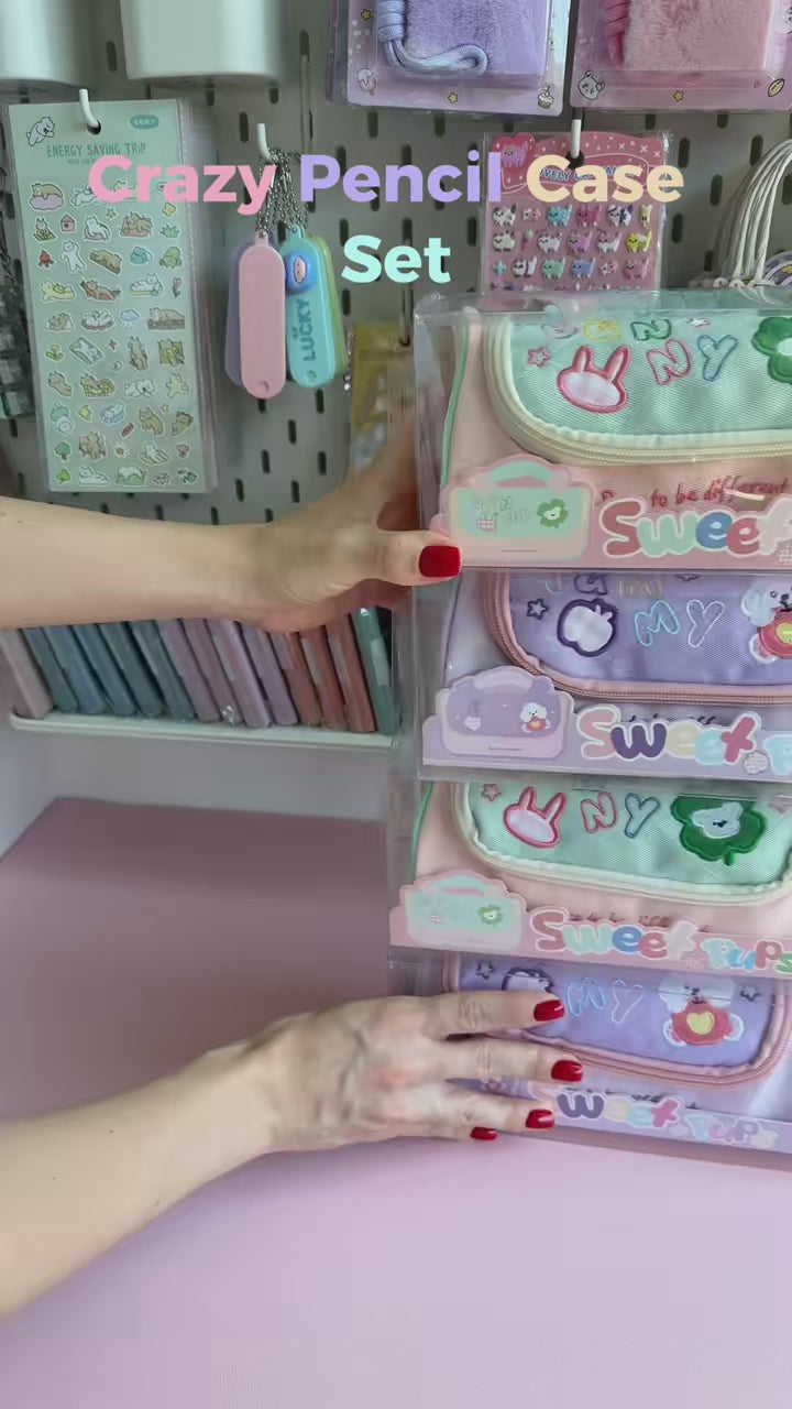 Crazy Pencil Case|Huge Kawaii Stationery Bundle Set